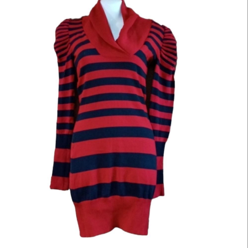 Derek Heart Puff Sleeve sweater dress M